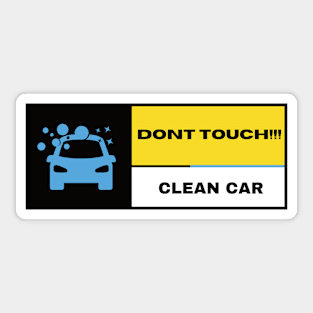 Clean Car Sticker